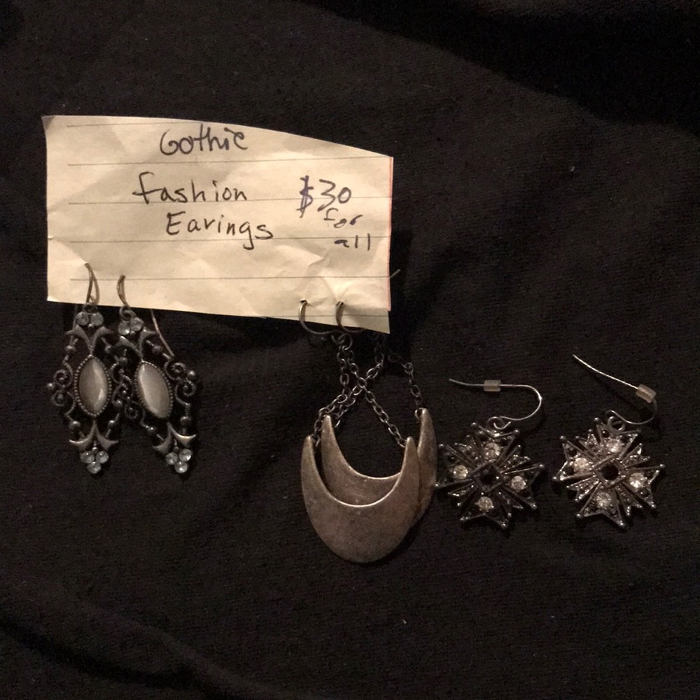 Gothic fashion earrings